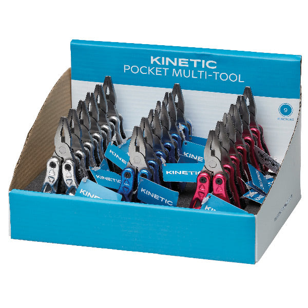 Kinetic Pocket Multi-Tool i rustfrit stål set fra siden