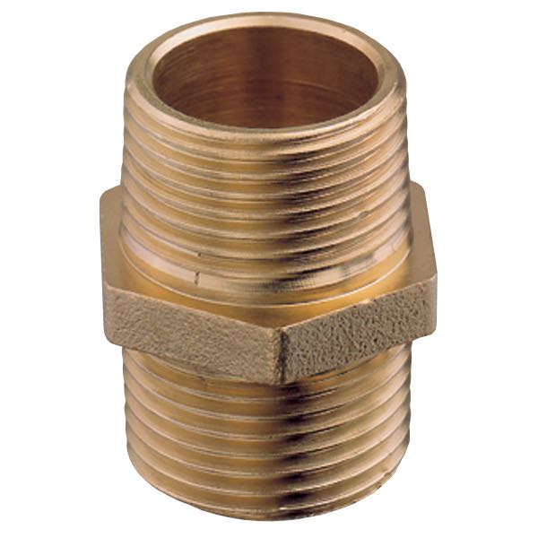 Guidi brystnippel med udvendigt gevind, 3/4" størrelse i messing.
