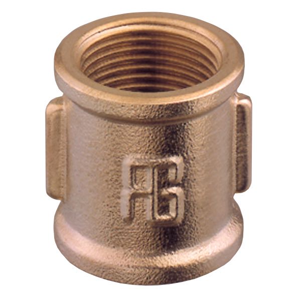 Guidi muffe i bronze set forfra med tydelige detaljer.