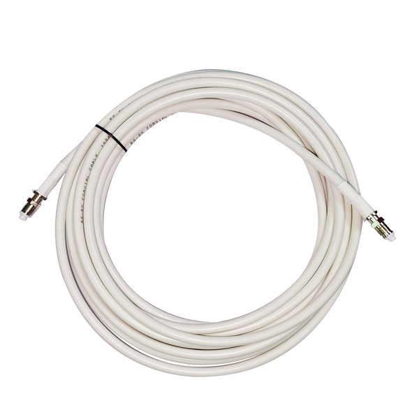 VHF kabel fra 1852 i hvid farve med FME stik, 12 meter langt