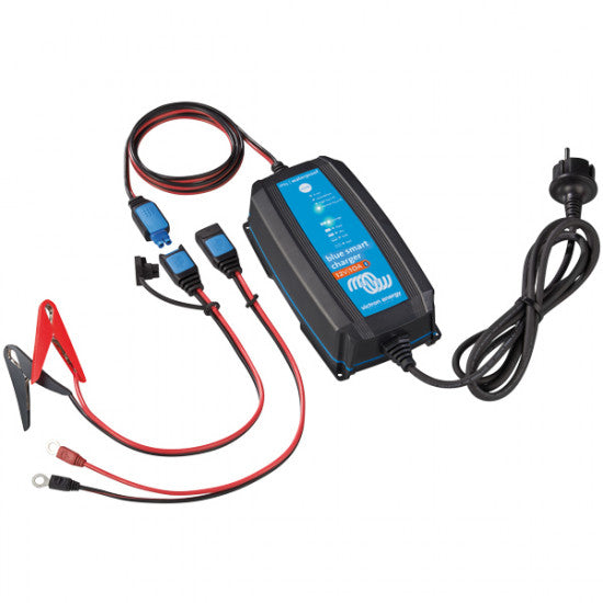 Victron, Blue Smart lader 12V 7Amp set forfra med tilslutninger