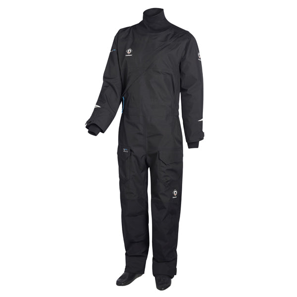 Crewsaver Atacama Pro tørdragt Unisex str M set forfra med detaljeret syning og lynlås.